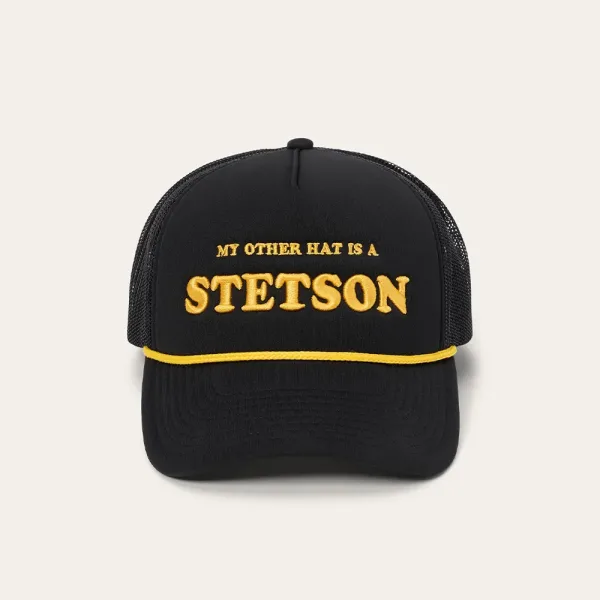 my-other-hat-is-a-stetson-black-trucker-cap