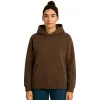 womens-brown-fleece-hoodie