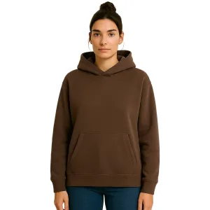 womens-brown-fleece-hoodie