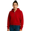 womens-red-fleece-hoodie