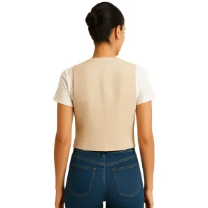beige-v-neck-vest