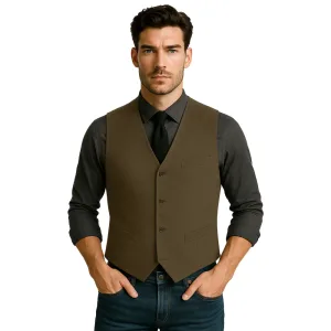 mens-olive-wool-waistcoat