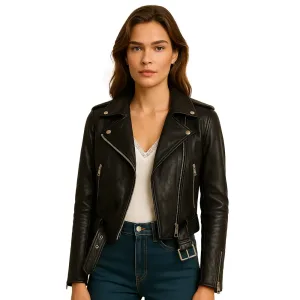 womens-black-biker-leather-jacket
