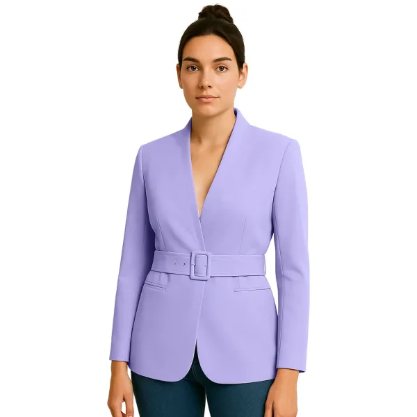 womens-purple-belted-blazer