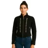 womens-black-military-style-jacket