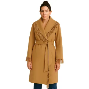 womens-tan-wool-fringe-coat