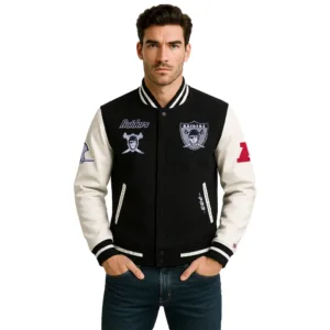 Las Vegas Raiders Varsity Jacket-1