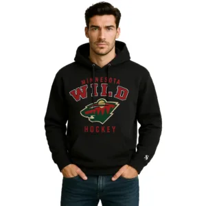 black-minnesota-wild-hoodie