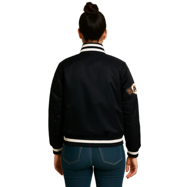 black-san-francisco-giants-baseball-jacket