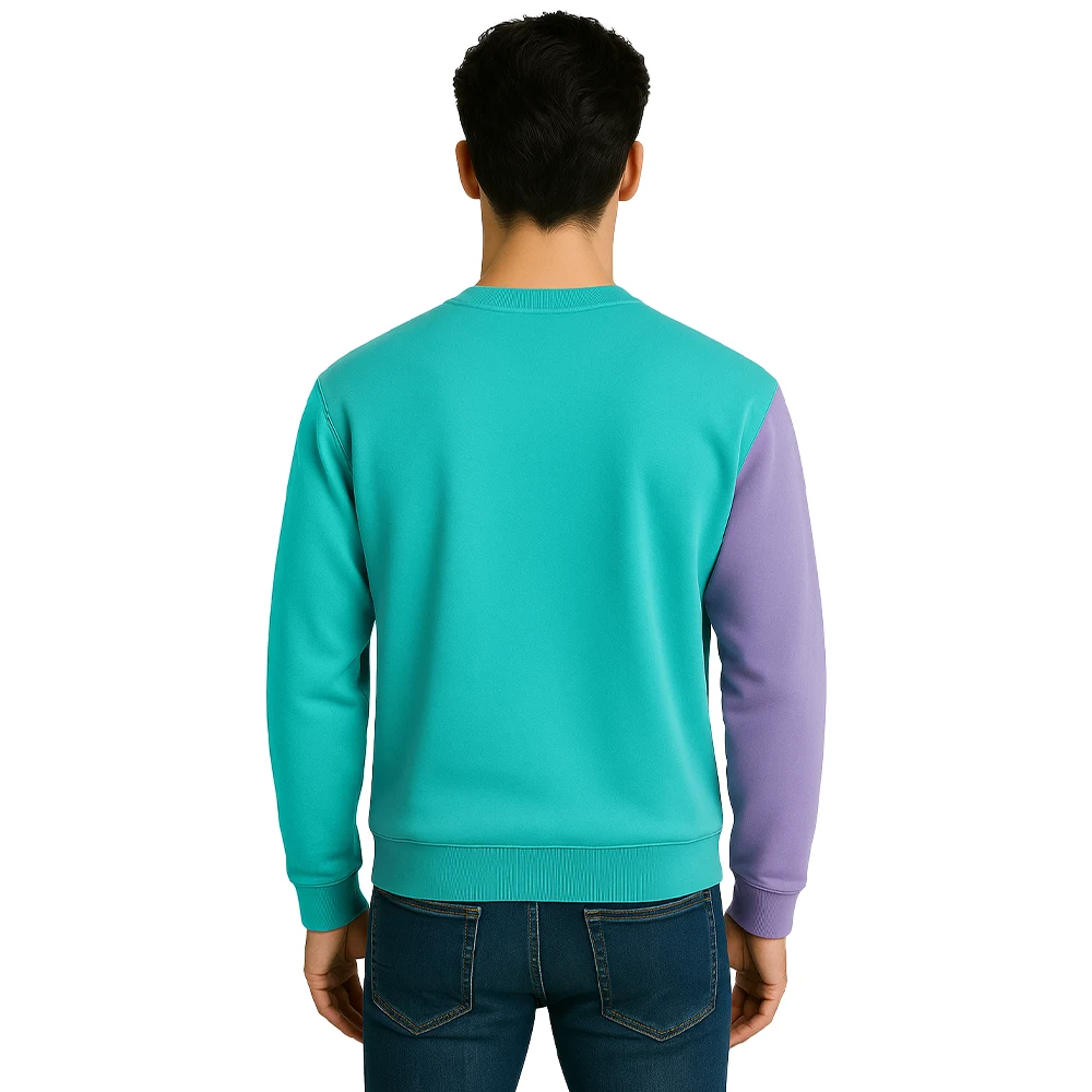 classic-blue-green-colorblock-sweatshirt classic blue green colorblock sweatshirt