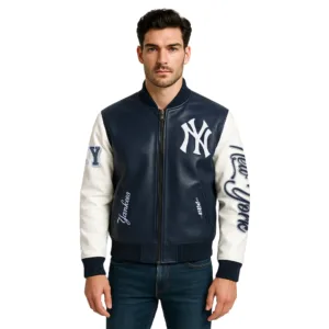 Classic New York Yankees Leather Jacket