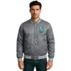 Mens Grey Seattle Mariners Satin Jacket 5 mens-grey-seattle-mariners-satin-jacket