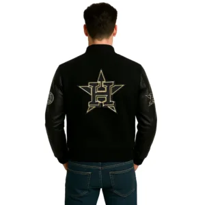 MLB Black Houston Astros Bomber Jacket 2 mlb-houston-astros-bomber-jacket