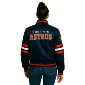 mlb navy blue houston astros varsity jacket 1
