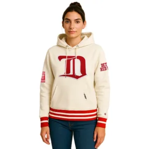 NHL Retro Cream Detroit Red Wings Vintage Hoodie 3 nhl detroit red wings vintage hoodienhl detroit red wings vintage hoodie