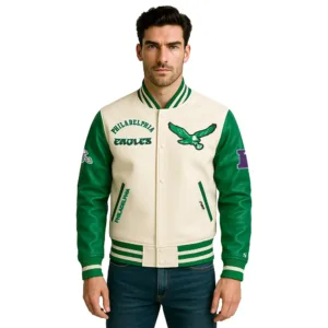 NFL Classic Philadelphia Eagles Kelly Green Varsity Jacket 1 philadelphia-eagles-kelly-green-varsity-jacket
