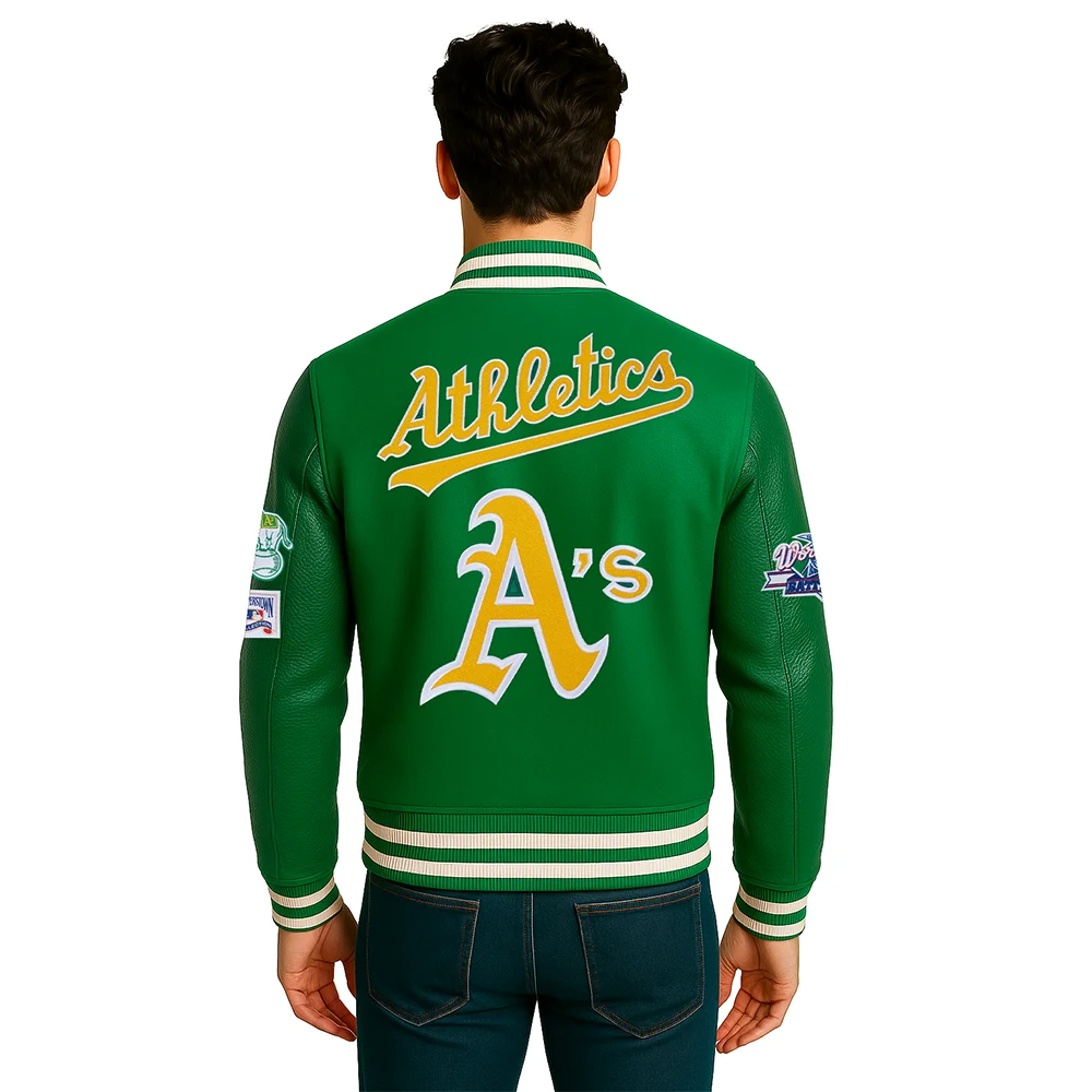 retro-green-wool-oakland-athletics-jacket retro green wool oakland athletics jacket