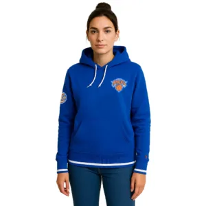 Blue New York Knicks Hoodie 3 unisex blue new york knicks hoodie
