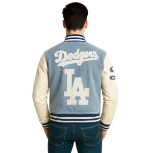 MLB Blues La Dodgers Denim Jacket 2 unisex-mlb-blues-la-dodgers-denim-jacket