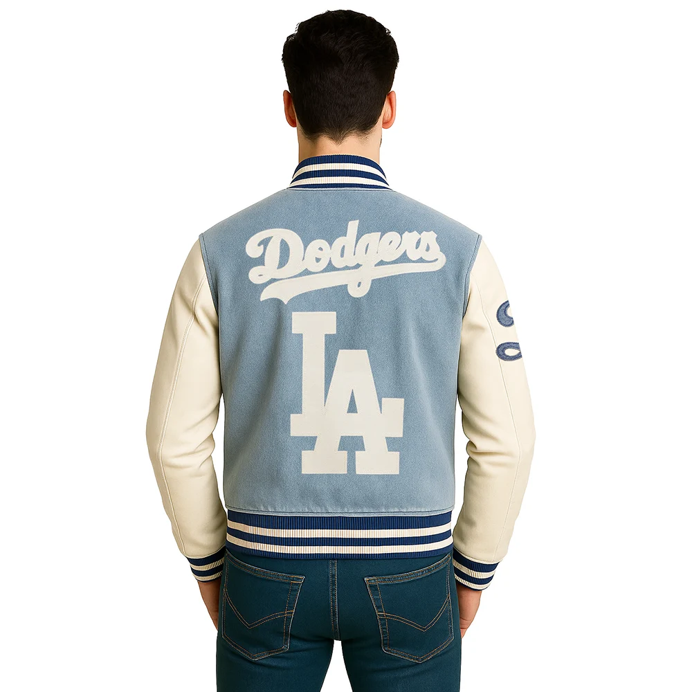 unisex-mlb-blues-la-dodgers-denim-jacket unisex-mlb-blues-la-dodgers-denim-jacket