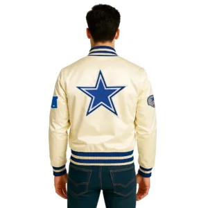 NFL CLASSIC Cream Dallas Cowboys Retro Jacket 2 unisex-nfl-classic-cream-dallas-cowboys-retro-jacket