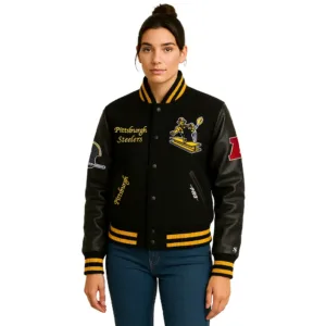 NFL Retro Black Pittsburgh Steelers Letterman Jacket 3 unisex-nfl-retro-pittsburgh-steelers-letterman-jacket
