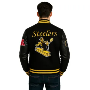 NFL Retro Black Pittsburgh Steelers Letterman Jacket 2 unisex-retro-pittsburgh-steelers-letterman-jacket