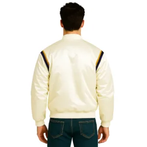 80s los angeles lakers white jacket