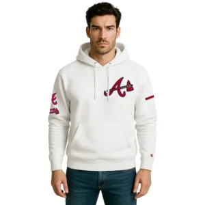 Atlanta Braves White Hoodie