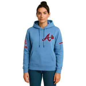 blue atlanta braves pullover hoodie