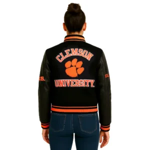 classic university clemson letterman jacket