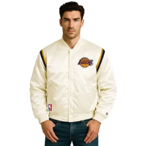 lakers white jacket
