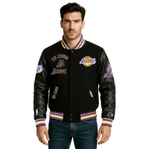 vintage los angeles lakers jacket​