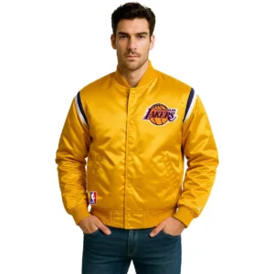 los angeles lakers satin jacket