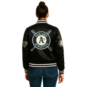 mashup oakland athletics satin jacket