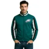 mens green philadelphia eagles track jacket