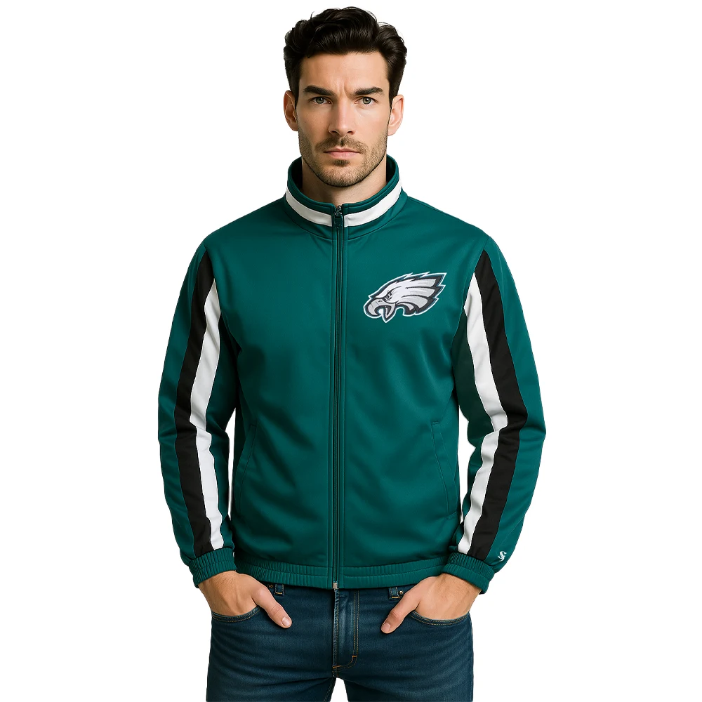 mens-green-philadelphia-eagles-track-jacket mens green philadelphia eagles track jacket
