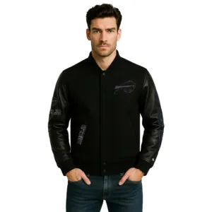 mens nfl triple black buffalo bills jacket