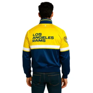 mens track los angeles rams letterman jacket