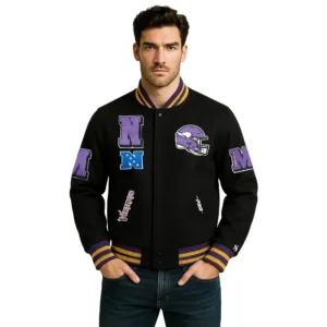 minnesota vikings varsity jacket