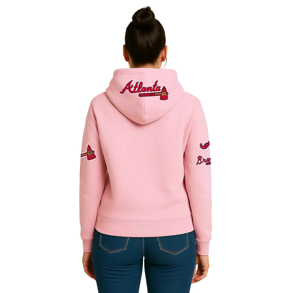 mlb-chenille-pink-atlanta-braves-hoodie mlb chenille pink atlanta braves hoodie