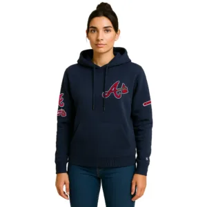 navy blue atlanta braves hoodie