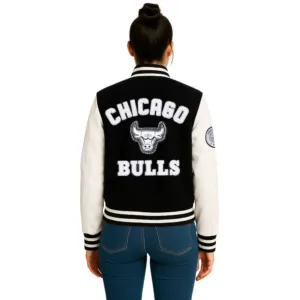 nba pearls women's chicago bulls varsity jacket