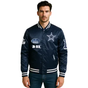 nfl dallas cowboys satin jacket