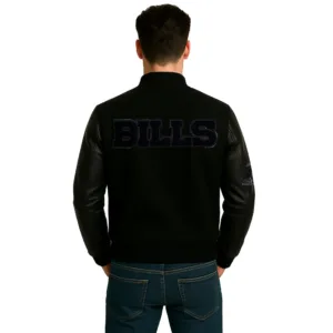 nfl triple black buffalo bills jacket