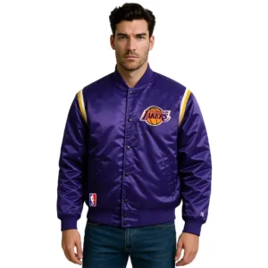 purple lakers jacket