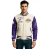 vintage la lakers jacket
