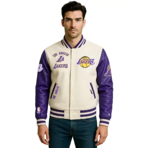 vintage la lakers jacket