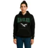 black philadelphia eagles studded pullover hoodie