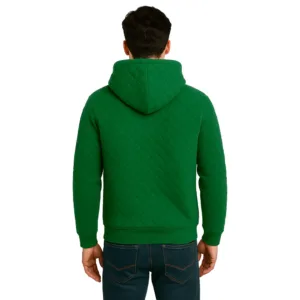 boston celtics fleece green quilted hoodie